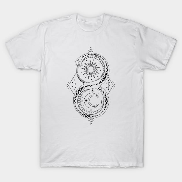 Ouroboros | Pagan Symbol T-Shirt by CelestialStudio